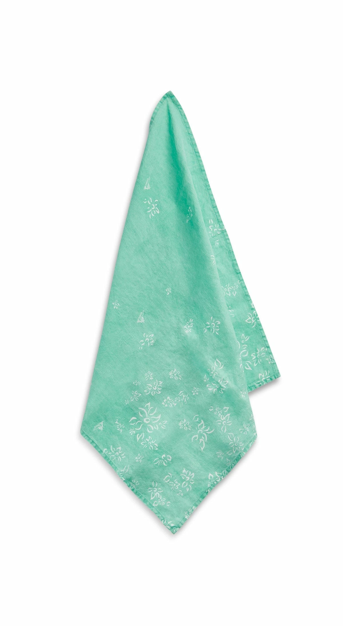 Summerill Live Falling Flower Linen Napkins, Celadon 2 Summerill Live Falling Flower Linen Napkins, Celadon