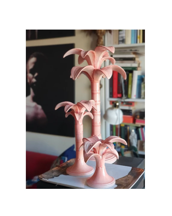 Only On The Avenue Palm Tree Candle Holder, Blush Pink Under $200 2 Only On The Avenue Palm Tree Candle Holder, Blush Pink Under $200