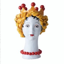 Only On The Avenue Ceramic Head Vase, Pasta Decor