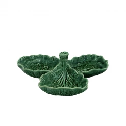 Bordallo Pinheiro Cabbage Olive Dish Green