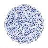 Maison Margaux Spring Leaves In Blue Dinner Plate