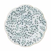 Maison Margaux Spring Leaves In Green And Gold Dinner Plate Live