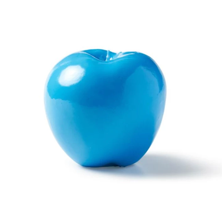 Only On The Avenue Live Apple Candle, Celeste Blue 1 Only On The Avenue Live Apple Candle, Celeste Blue