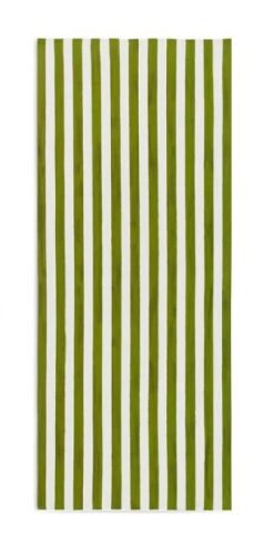 Summerill Stripe Linen Tablecloth, Green Live