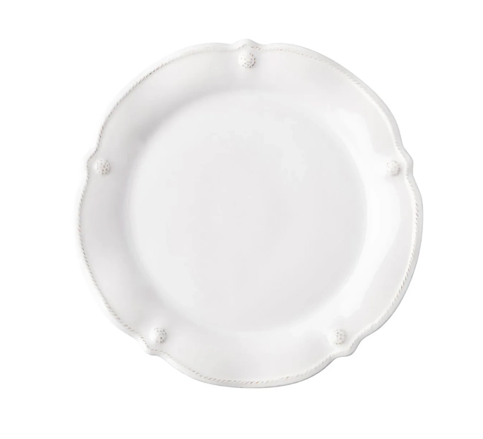 Juliska Live Berry & Thread Whitewash Flared Dessert/Salad Plate 1 Juliska Live Berry & Thread Whitewash Flared Dessert/Salad Plate