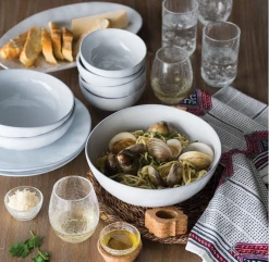 Juliska Quotidien White Truffle Side/Cocktail Plate Live