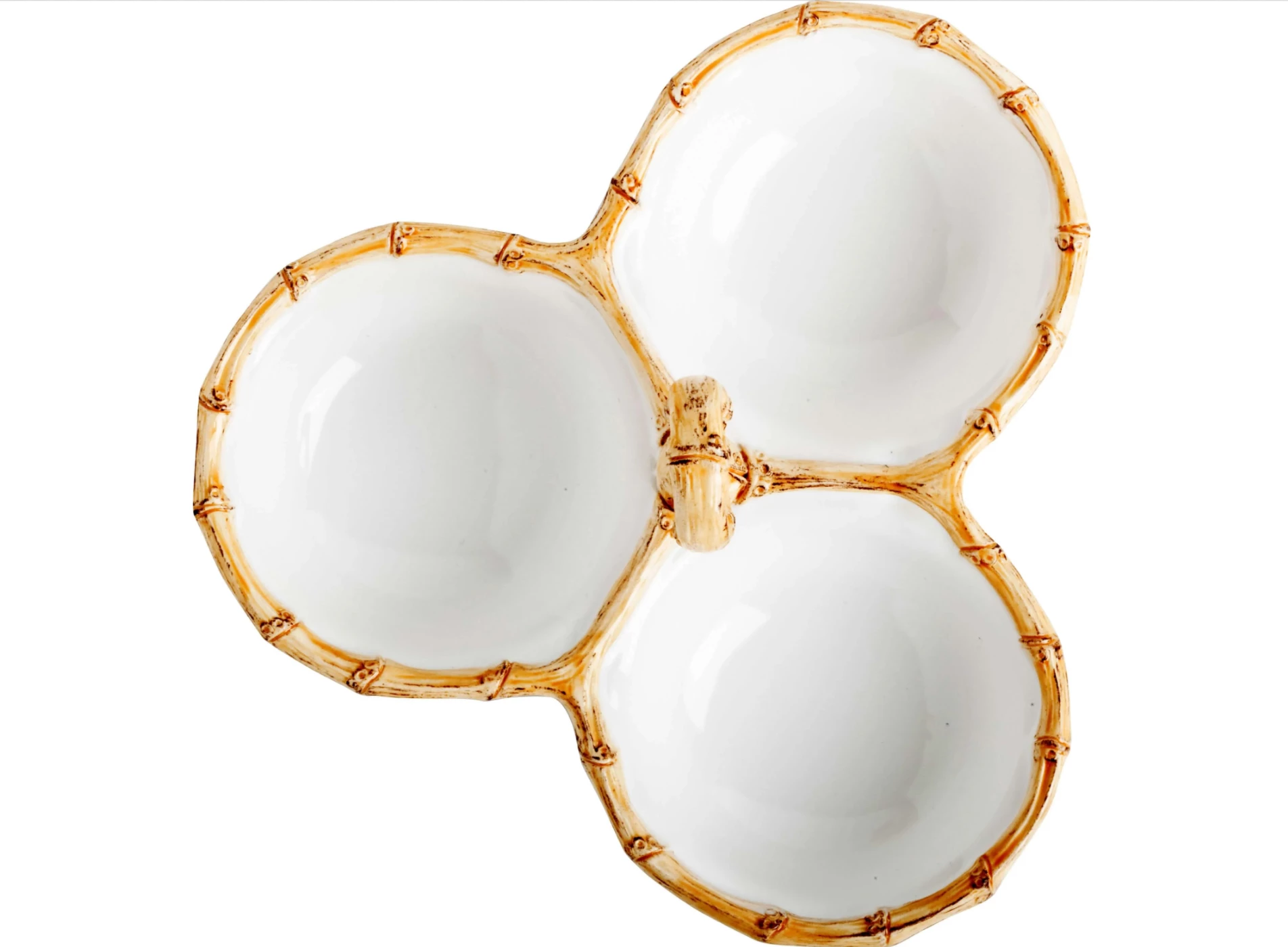 Juliska Live Classic Bamboo Natural Cocktail Triple Server 2 Juliska Live Classic Bamboo Natural Cocktail Triple Server