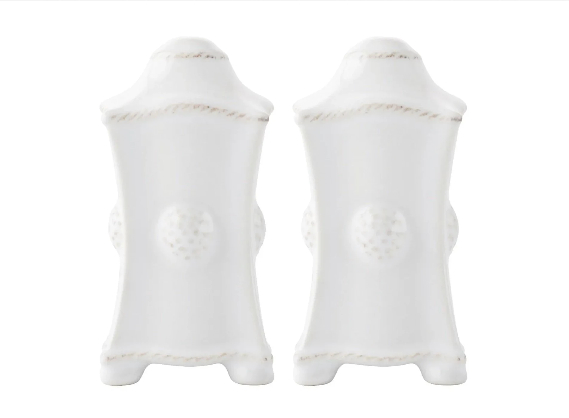 Juliska Berry & Thread Whitewash Salt And Pepper Set Live 1 Juliska Berry & Thread Whitewash Salt And Pepper Set Live