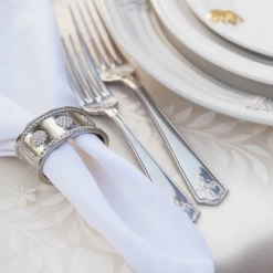 Juliska Berry & Thread Metal Napkin Ring 6 Juliska Berry & Thread Metal Napkin Ring