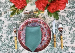 Only On The Avenue Live Toile De Jouy Tablecloth, Green