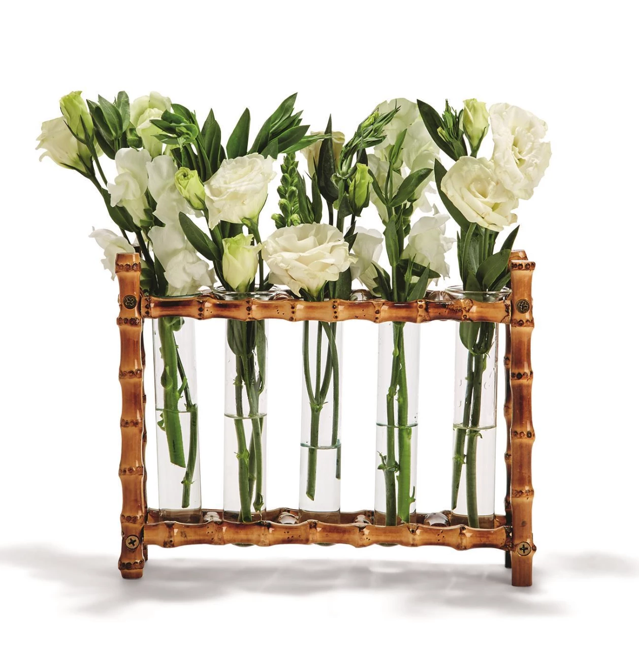 Only On The Avenue Live Glass Flutes With Bamboo Frame 3 Only On The Avenue Live Glass Flutes With Bamboo Frame