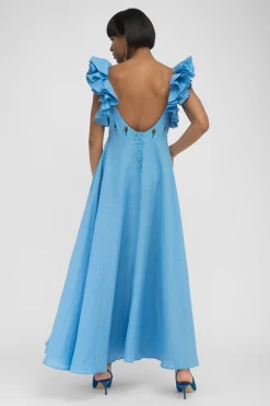 Fanm Mon Wear Demre Linen Maxi Dress