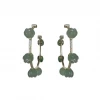 Nicola Bathie Embellished Jade Hoops Wear