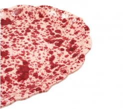 Cabana Speckled Serving Plate, Pink Live