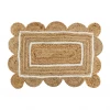 Only On The Avenue Scalloped Jute Rug, White Under $200