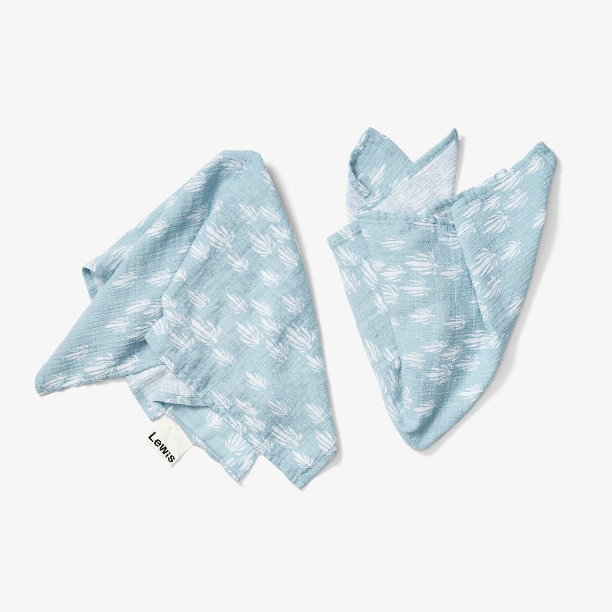 Lewis For Kids Swaddle - Seaweed | Bay Blue 1 Lewis For Kids Swaddle - Seaweed | Bay Blue