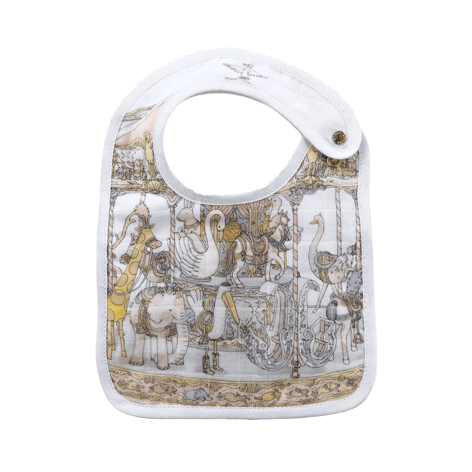 Atelier Choux Wear Small Bib Carousel 1 Atelier Choux Wear Small Bib Carousel