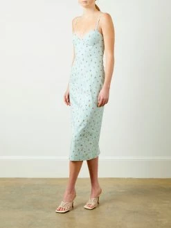 Soft Animal Floral Midi Dress Dresses