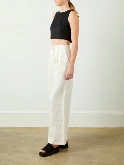 Soft Animal Button Back Linen Tank Wear