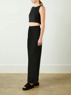 Soft Animal Wear Black Wide Leg Trouser