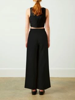 Soft Animal Wear Black Wide Leg Trouser 5 Soft Animal Wear Black Wide Leg Trouser
