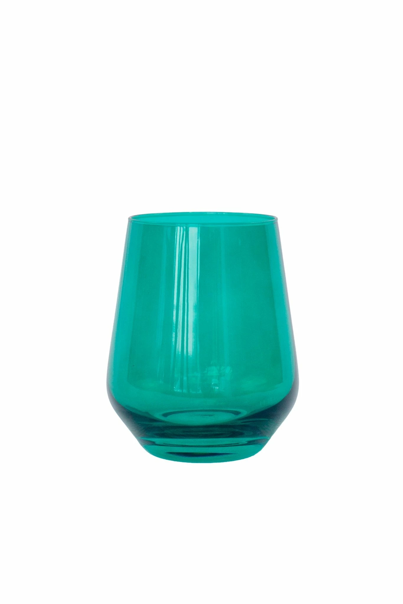 Estelle Colored Glass Live Stemless Wineglass (Set Of 2), Emerald Green 1 Estelle Colored Glass Live Stemless Wineglass (Set Of 2), Emerald Green