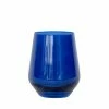 Estelle Colored Glass Stemless Wineglass (Set Of 2), Midnight Blue