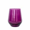 Estelle Colored Glass Stemless Wineglass (Set Of 2), Amethyst Live