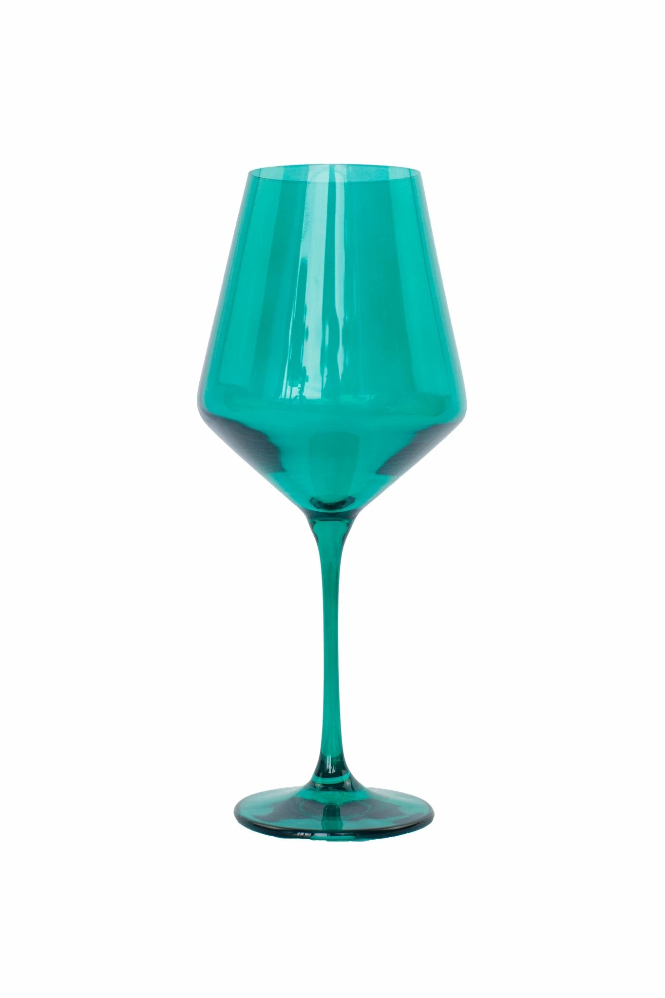 Estelle Colored Glass Wine Glass (Set Of 2), Emerald Green Live 1 Estelle Colored Glass Wine Glass (Set Of 2), Emerald Green Live