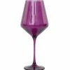 Estelle Colored Glass Live Wine Glass (Set Of 2), Amethyst