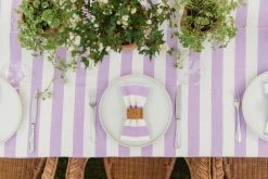 Heather Taylor Home Milos Napkin, Lilac X White