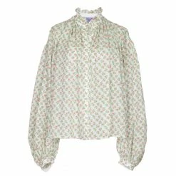 Thierry Colson Slava Blouse, Pink X Green