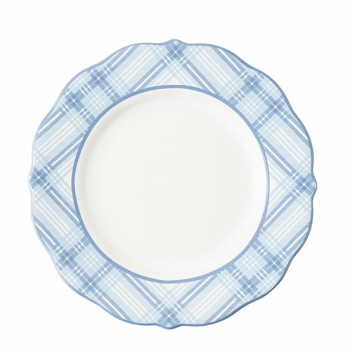 Juliska Mother's Day Chambray Tartan Dessert/Salad Plate 1 Juliska Mother's Day Chambray Tartan Dessert/Salad Plate