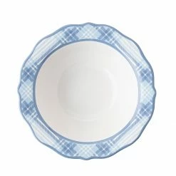 Juliska Mother's Day Chambray Tartan Serving Bowl 5 Juliska Mother's Day Chambray Tartan Serving Bowl