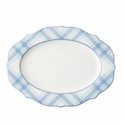Juliska Mother's Day Chambray Tartan 15" Platter