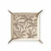 ALEPEL Taupe Abstract Palms Beige Tray Live