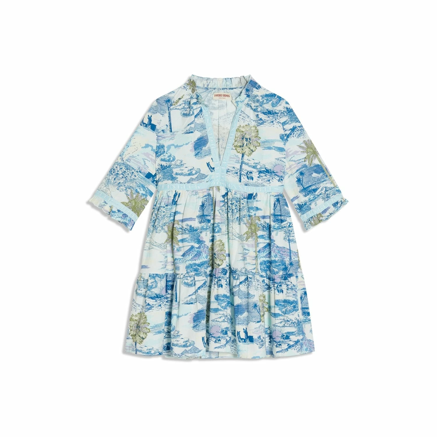 EMPORIO SIRENUSE Tallie Vesuvius Dress, Blue 1 EMPORIO SIRENUSE Tallie Vesuvius Dress, Blue