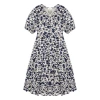 The Great The Pleated Ravine Dress, Autumn Leaf Floral Wear