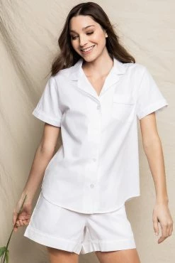 Petite Plume Wear Classic Summer White Short Set