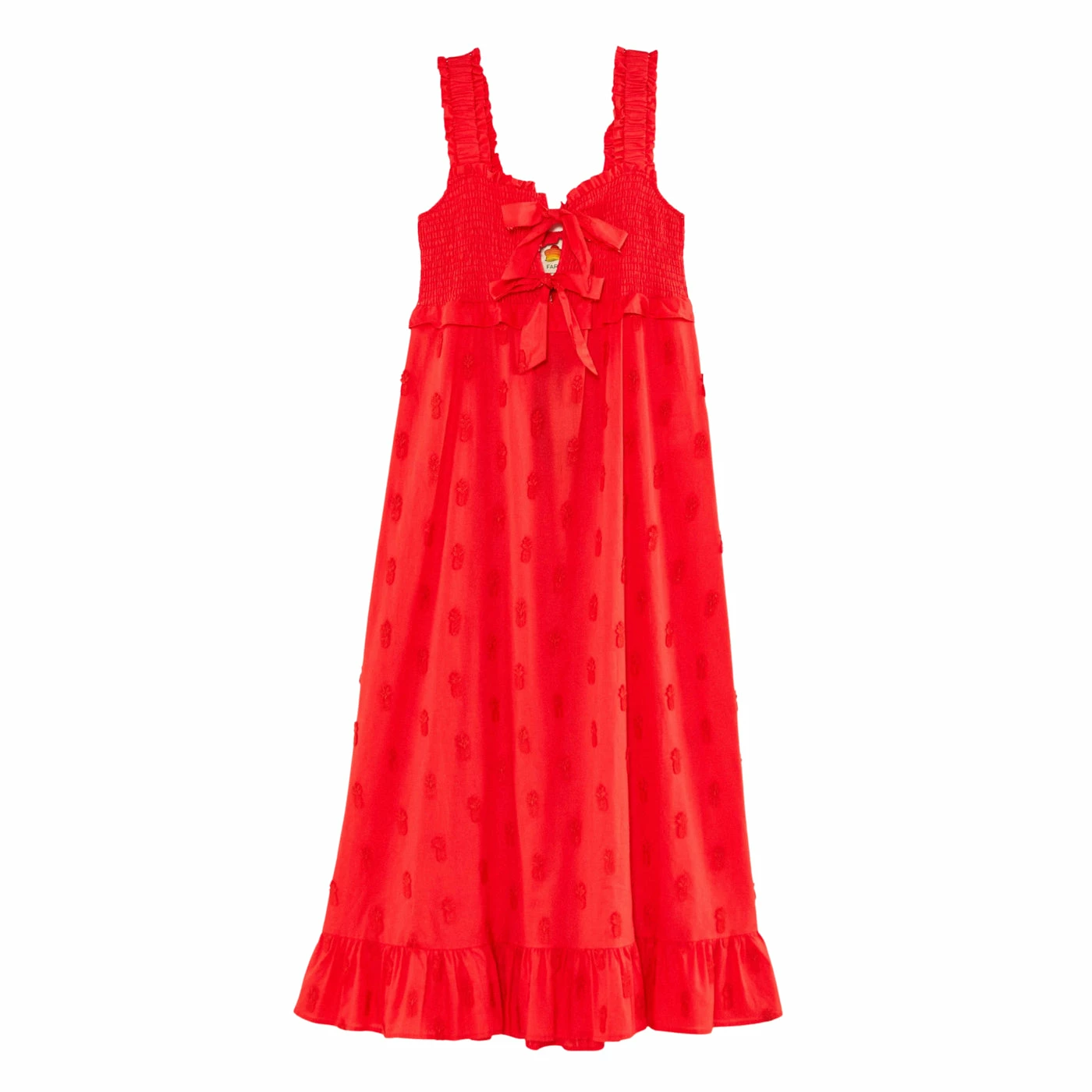 Farm Rio Pineapple Maxi Dress, Red Wear 1 Farm Rio Pineapple Maxi Dress, Red Wear