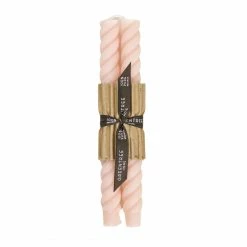 Greentree Home Rope Tapers, Blush (Set Of 2)