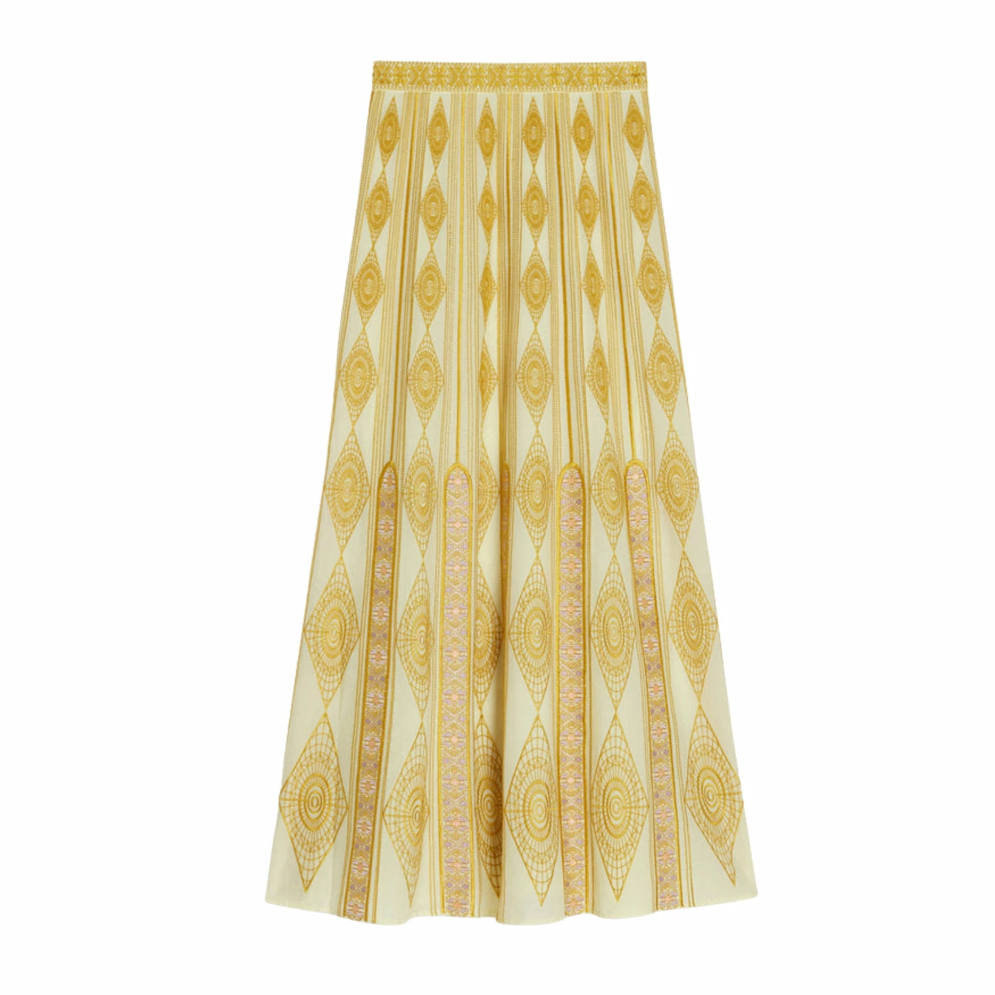 EMPORIO SIRENUSE Camille Aztec Skirt, Sunny Lime Wear 1 EMPORIO SIRENUSE Camille Aztec Skirt, Sunny Lime Wear