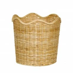 Only On The Avenue Scalloped Waste Basket