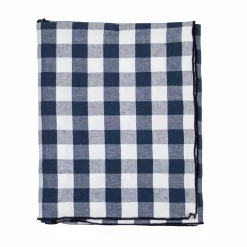 Maison De Vacances Gingham Tablecloth, Petrol Live