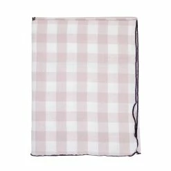 Maison De Vacances Gingham Tablecloth, Blush/Noir Live