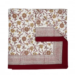 Maison Margaux Live Burgundy Petals Tablecloth