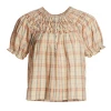 The Great The Hazel Top, Washed Rose Plaid Wear