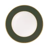 Augarten Porcelain Charger Plate 32 Cm With Slim Gold Rim Forrest Green Matte Dinnerware