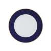 Augarten Porcelain Charger Plate 32 Cm With Slim Gold Rim Cobalt Blue