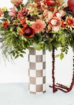 ALEPEL Madison Olive Beige Vase